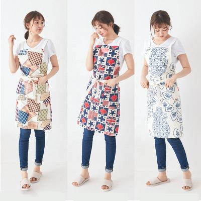 China SunYue Adjustable Cotton Canvas Painting Apron Kitchen Flower Florist Canvas Apron for sale