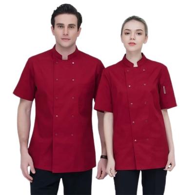 China SunYue Red Wine Restaurant Hotel Chef Shirt Chef Clothing Breathable Chef Uniforms for sale