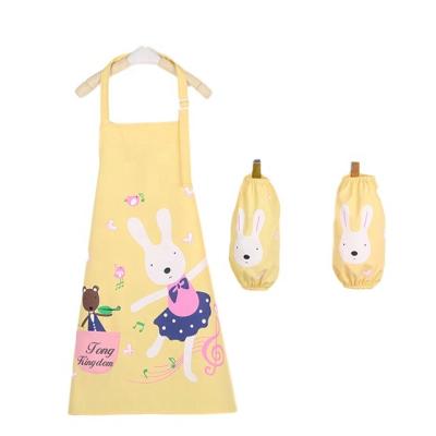 China Adjustable Kids Cooking Logo Cotton Colorful Waterproof Apron Customized Apron For Kids for sale