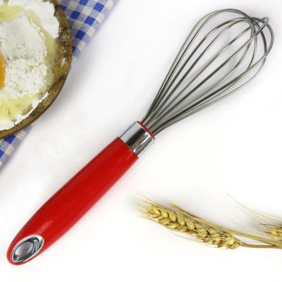 China Stainless Steel Semi-automatic Rotary Eggbeater Handle Hand Mixer Thick Stainless Steel Manual Eggbeater for sale