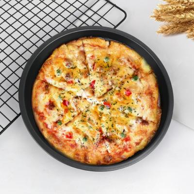 China Aluminum Alloy Baking Light Non-stick9Inch Grill Pizza Tray Ckot Sustainable Pizza Dish Baking Tray for sale