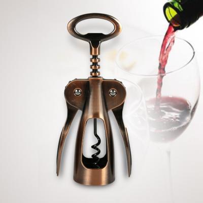 China Simple and Easy Wine Opener Zinc Alloy Single Screw Wine Cork Opener Bottle Corkscrew and Easy Opener Zinc Alloy for sale