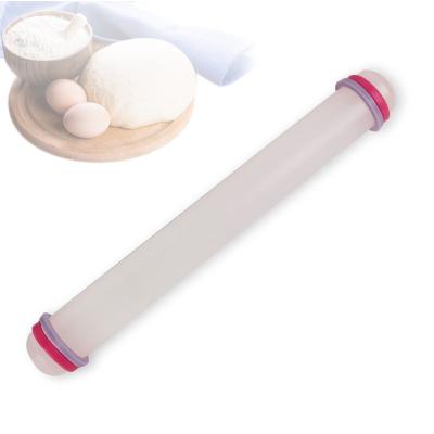 China 9-inchKitchen Tool Instrument Plastic Roll Pin Baking Adjustable Rolling Pin for sale