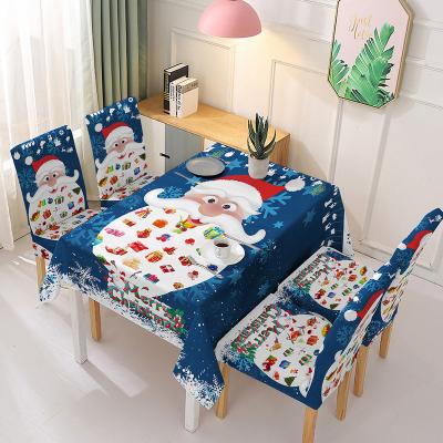 China Tablecloth 140x140 180 210cm High Quality Waterproof Rectangle Snowman Polyester Square Tablecloths For Christmas for sale