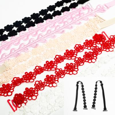 China Novelty Bra Straps Underwear Accessories Colorful Bra Straps Elastic Bra Straps for sale