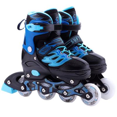 China New Kids Roller Skates Online 4 Wheels Quad Roller Adjustable Height Cheap Shoes TE-291A for sale