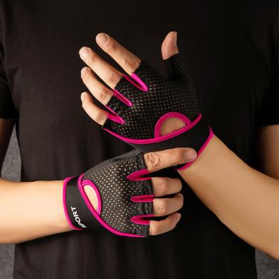 China Pink Gym Eco-friendly Gloves For Women Men Design Weightlifting Glove Breathable Anti-slip Sport Fitness for sale