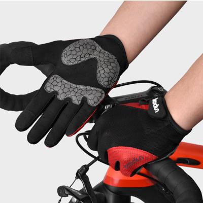 China 2021 Breathable Recycling Cycle Cycling Anti Slip Mountain Fitness Eco-Friendly Bike Full Pad Gel Shock Absorbing Finger Racing Gloves for sale