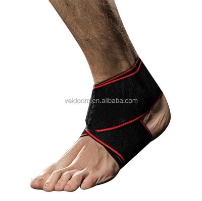 China Sports Fitness Gym Workout Neoprene Compression Wrap Ankle Protector Support Brace Eco-friendly Adjustable Straps for sale