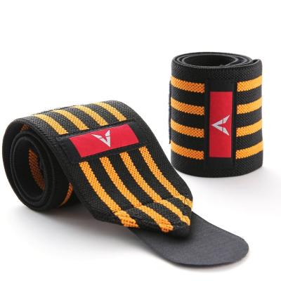 China Eco-friendly Elastic Weightlifting Wrist Band Support Straps Brace Workout Bandage Wraps Belt For Carpal Tunnel Bandage Fitness Gym for sale