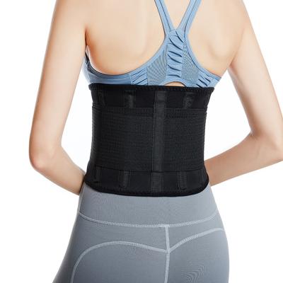 China Amazon Hot Selling Eco-friendly Adjustable Waist Trimmer Belt Waist Trainer Lumbar Support Lower Back Brace Adjustable Slim Support for sale