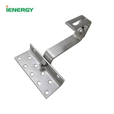 China Easy and Safe to Mount Single Adjustable Double Size Solar Roof Hook Tile Roof Rail Tile Hook for sale