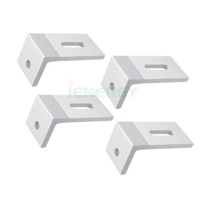 China Easy and safe to mount OEM solar roof mounting kits L feet brackets for metal solar roof for sale