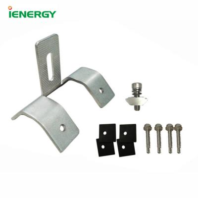 China Easy and Safe to Mount Tin Roof Hook Brackets Trapezoid Metal Roof Sheet Photovoltaic Hooks Solar Hook Parts for sale