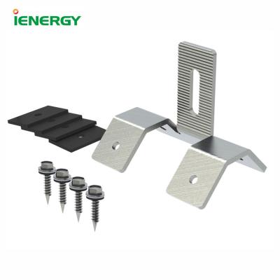 China Easy and safe to mount high quality 304 stainless steel solar roof hook for trapezoidal metal roof bracket for sale