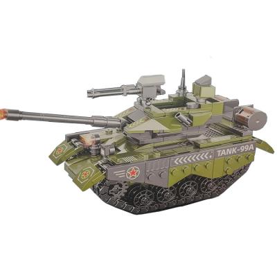 China DIY TOY 99A Battle Tank Factory Direct Cheap Price Series Military Tank Model Building Blocks. for sale