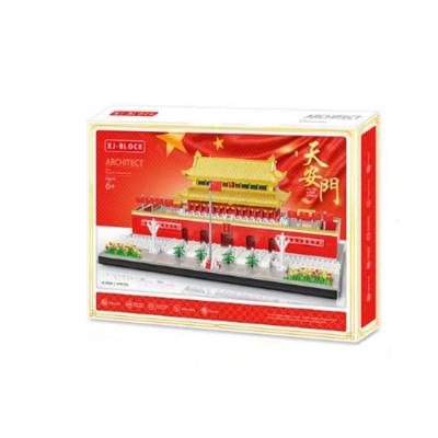 China 3D set of block assembled building block of Forbidden City Tiananmen set Micro-landscape children's toys. for sale