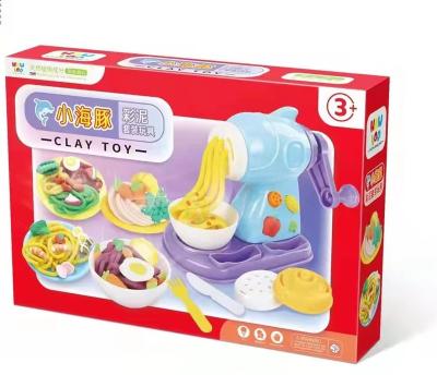 China Best Selling Flour Kid DIY Dolphin Noodle Machine Colored Clay Set For Sale for sale