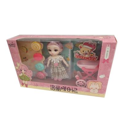 China Best Selling Sweet Fashion Lovely Children Toys House Movable Attaches Girls Doll for sale