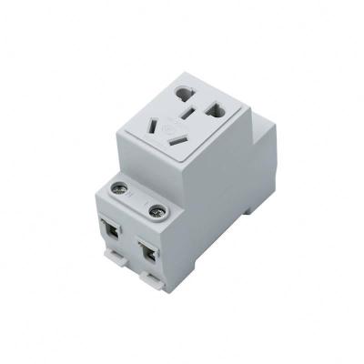 China AC30 230V 400V 10A 16A 3 rail din QJC switch modular socket wholesale commercial industrial hospital residential/general purpose modular socket for sale