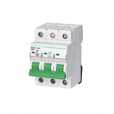 China 3pole Mcb Miniature Circuit Breaker AC Circuit Breaker Qjc Type Mini Breakers Circuit 1a 6a 230v / 415v 6KA for sale