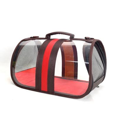 China Outdoor Transparent Handbags Stocked One-shoulder Hot Selling Cat Carrier Large Backpack Pet Dog for sale