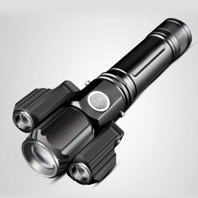 China 360Light Garden Outdoor Adventure Equipment Powerful Zoomable Led Cycling Flashlights Torch for sale