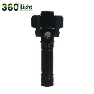 China Garden Light T6 Light Bulbs 360 Multi Function Zoom And Rotatable USB Aluminum Alloy Rechargeable Flashlight for sale