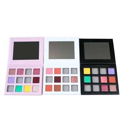 China High pigmented waterproof custom makeup eyeshadow palette glitter free cosmetics vegan cosmetics and cruelty eye shadow palette for sale