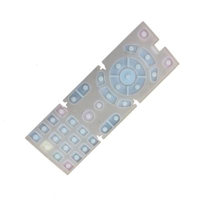 China Flexible Waterproof Ultrathin Silicon Rubber Numeric Keypad Soft Black Rubber Keyboard Suitable Home Appliance Remote Control for sale