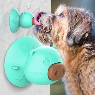 China 2021 Removable Pet Dog Cup Suction Cup Suction Pig Toy Pets Molar Bite Toy Premium With Suction Cup for sale