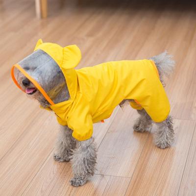 China Wholesale New Design Fashion Stocked Cute Dog Clothes Raincoat Large Pet Raincoat For Dog Waterproof Raincoat For Dogs for sale