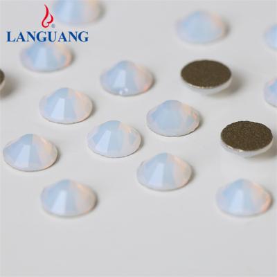 China Wholesale Crystal Protein Paperback Environmental Inspection LanGuang Non-fix Nail Glass Rhinestone Stone Opens Clothing Accessories for sale