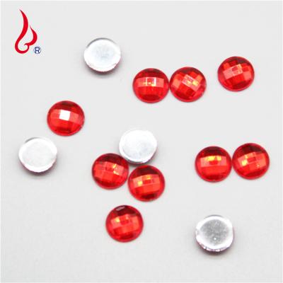 China Lan Guang Wholesale 14mm Environmental Inspection Clear 500pcs/bag Acrylic Gems Diamond Rhinestone Scattering Beads Crystal for sale