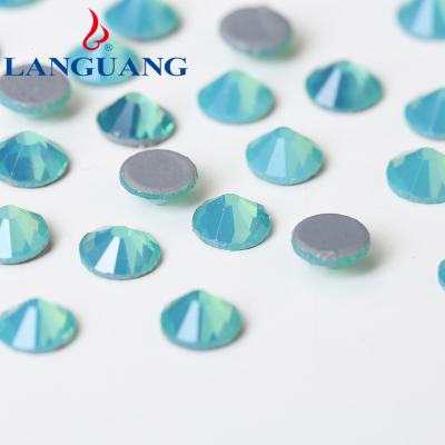 China Wholesale High Quality Stone Nail Art Crystal Hot Repair Hotfix Rhinestone Environmental Inspection Lan Guang SS6 Glass Flatback for sale