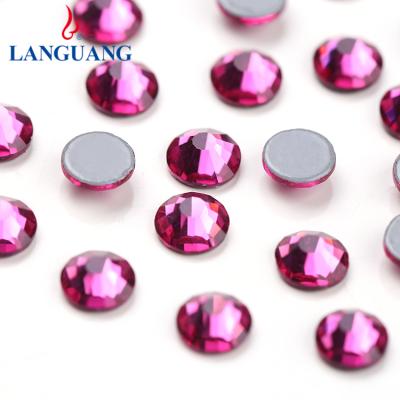 China Lan Guang Iron On Strass Hotfix Environmental Inspection Flatback Crystal Hot Fix Rhinestones For Glass Wedding Dress for sale