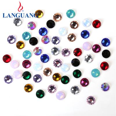 China Lan Guang Wholesale Bulk Flat Back Hotfix Environmental Inspection Hot Fix Fake Stone For Jewelry Decoration Accessories for sale