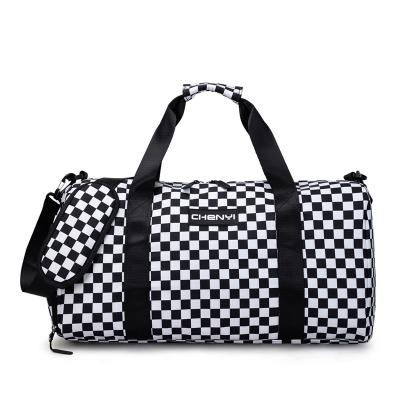 China Lightweight Promotional New Design Ladies Waterproof Foldable Travel Bags Gifts Tote Logo Item Style Pattern Zipper Customized Unisex Silk for sale