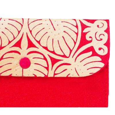 China Large capacity hot sale fashion wind felt retro clutch bag portable multifunctional coin purse for sale