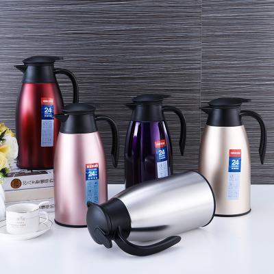 China Good Wholesale PORTABLE Double Walled Keep Warming And Removable Lid Stainless Steel Vacuum Water Kettle for sale