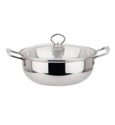 China Household Multi-Functional Stainless Steel Durable Non-Magnetic Thick Steamer Hot Pot for sale