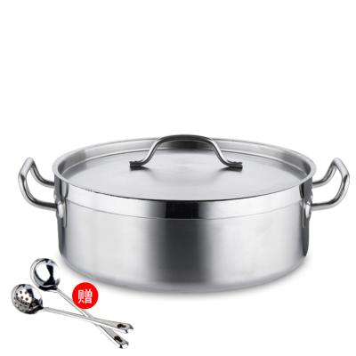 China Household Double Layer Sustainable Multi Cooker Deep And Deepen Stainless Steel Hot Pot Soup Cooker With Lid for sale