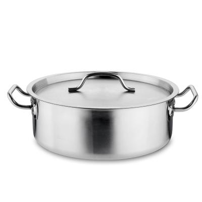 China Sustainable high quality two-flavous stainless steel hotpot with divider stainless steel cooking pots cookware for sale