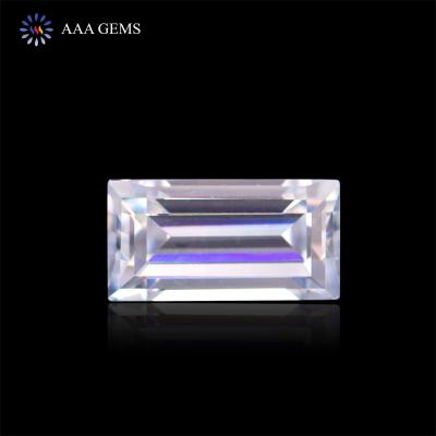 China VVS Certification Moissanite Diamond Loose Baguette Jewelry Setting/DIY DEF Color Passing GRA Tester Loose Moissanite Moissanite for sale