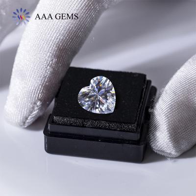 China Jewelry Making Price Per Carat Moissanite Diamond White DEF Color VVS 6mm Heart Moissanite Diamond For Jewelry Setting for sale