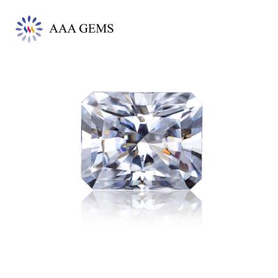 China Jewelry Making Price Per Carat Moissanite Radiant White Color Lab Developed Diamond Loose Synthetic Moissanite Diamond for sale