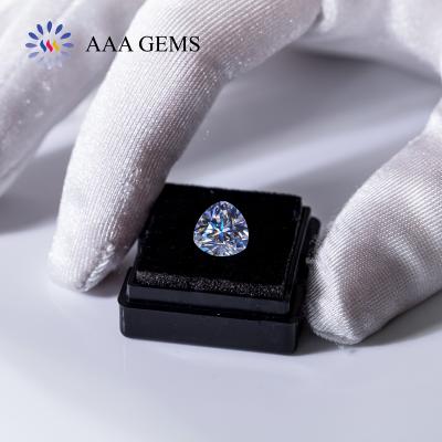 China Jewelry Making Trillion Moissanite Stone Factory Price GRA Certificate Piece Diamond Gemstone 6.5mm Loose Gemstone VVS Wholesale Moissanite for sale