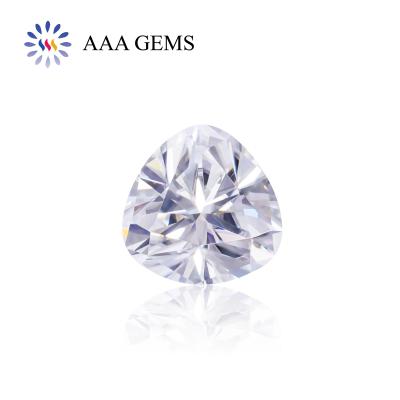 China Jewelry Making Wholesale Price DEF Moissanite White Diamond Price Per Carat Fancy VVS Color Form Trillion Cut Moissanite for sale