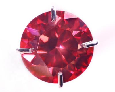 China Red Moissanite Star Around Loose Diamond Gemstone Developed by VVS Lab Shape Colored Moissanite Bead for sale