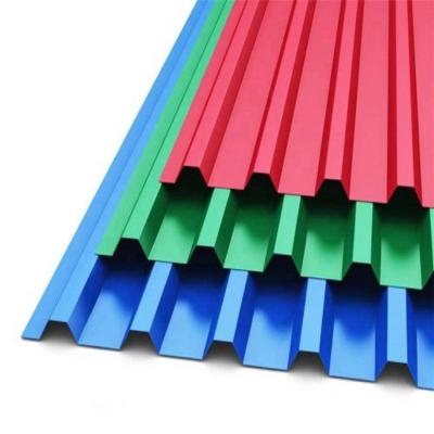 China Roofing tile Color corrugated steel plate coated roofing sheet color coated corrugated galvanized steel sheets for sale